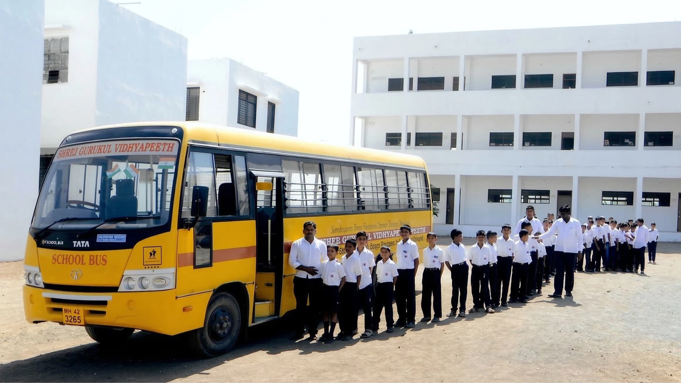 Day school building at Shree Gurukul Vidyapeeth